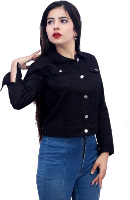 SAF creations Full Sleeve Solid Women Denim Jacket