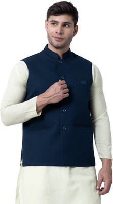 P TEN Sleeveless Solid Men Jacket