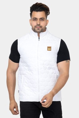 STYLOPLEX Sleeveless Solid Men Jacket