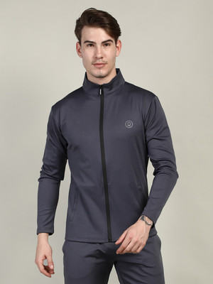 CHKOKKO Full Sleeve Solid Men Jacket