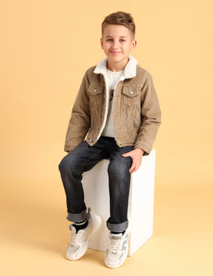 U.S. POLO ASSN. Full Sleeve Self Design Baby Boys Jacket