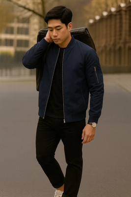 ME MONTERA INDIA ELEVATE YOUR STYLE Full Sleeve Solid Men Jacket