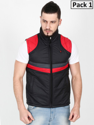 VROJASS Sleeveless Solid Men Jacket