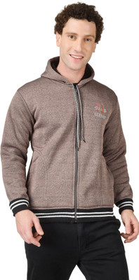 LUFEEP Full Sleeve Printed, Striped Men Jacket
