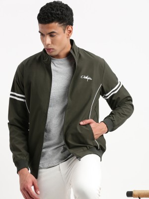 Showoff Full Sleeve Solid, Striped Men Jacket