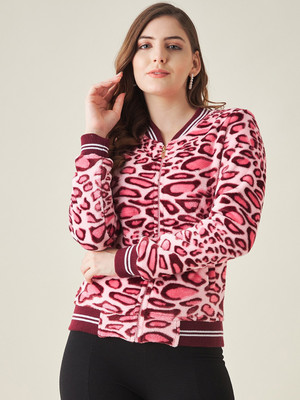 Modeve Full Sleeve Animal Print Women Jacket