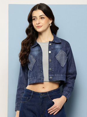 Aarika Full Sleeve Solid Women Denim Jacket