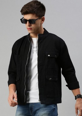 VOGATI Full Sleeve Solid Men Denim Jacket