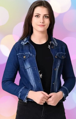 GlamSmart 3/4th Sleeve Washed Women Denim Jacket