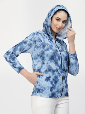 UZARUS 3/4th Sleeve Dyed/Ombre Women Jacket