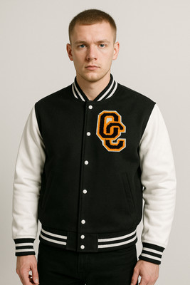 MG Trends Full Sleeve Applique, Colorblock Men Jacket
