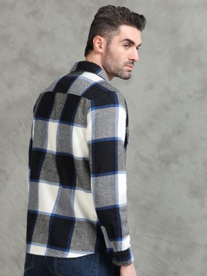 Stitchx Full Sleeve Checkered Men Jacket