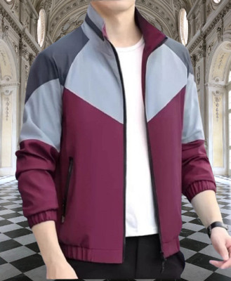 JNH Fashion Full Sleeve Colorblock Men Jacket