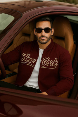 NYSINE Full Sleeve Solid, Printed Men Jacket