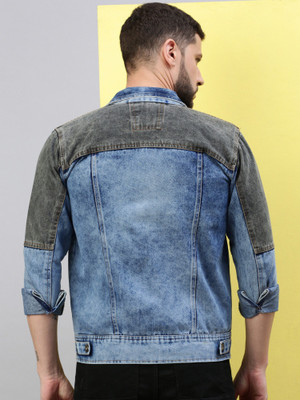 VOGATI Full Sleeve Washed Men Denim Jacket