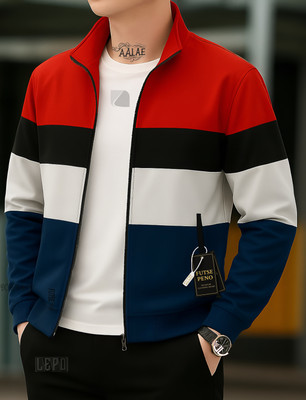 FUTSE PENO Full Sleeve Striped Men Jacket
