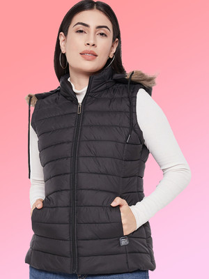 VERO AMORE Sleeveless Self Design Women Jacket