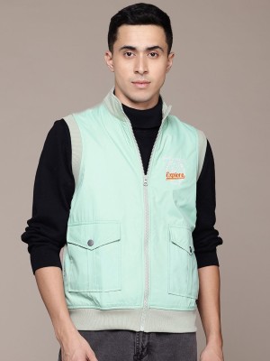 Roadster Sleeveless Solid Men Jacket