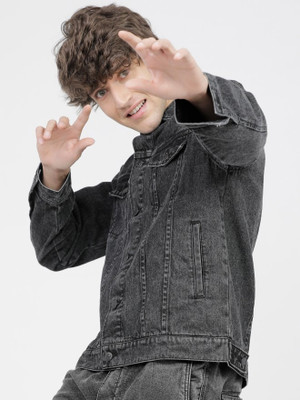 ARBIA FUNKI Full Sleeve Solid Men Denim Jacket