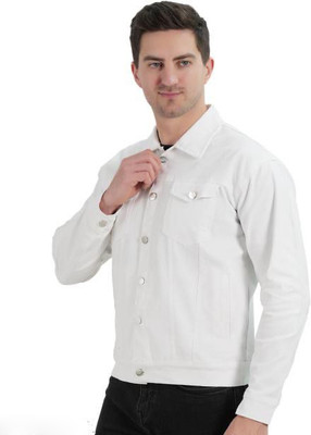 AKSHA CREATION Full Sleeve Solid Men Denim Jacket