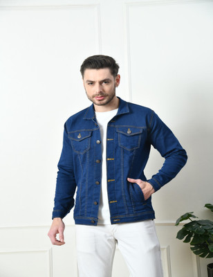 Jeancherry Full Sleeve Solid Men Denim Jacket