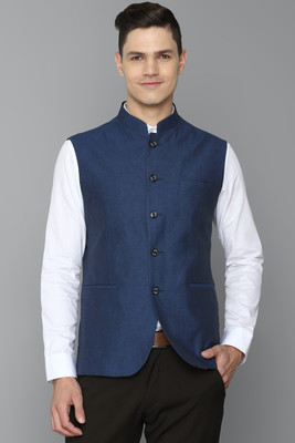 Allen Solly Sleeveless Solid Men Jacket