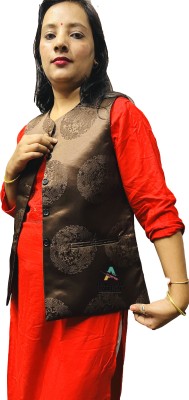 ARUNA KULLU HANDLOOM Sleeveless Embroidered Women Jacket