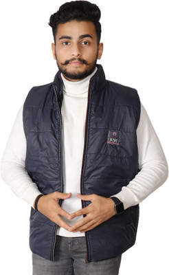 E2 Sleeveless Solid Men Jacket