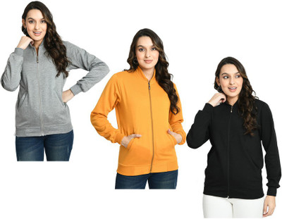 IndiWeaves Full Sleeve Solid Women Jacket