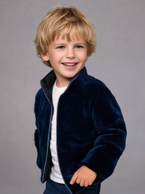Cherry Crumble by Nitt Hyman Full Sleeve Solid Boys & Girls Jacket