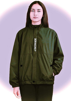 Rozebee Full Sleeve Solid, Printed Men Jacket