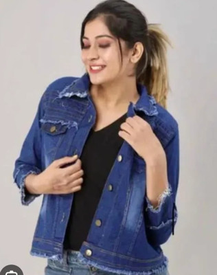sheebafashion Full Sleeve Solid Women Denim Jacket