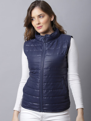 Jakanary Sleeveless Solid Women Jacket