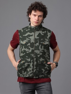 Wearhouse Sleeveless Camouflage Men Jacket