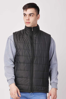M S TRADING Sleeveless Solid Men Jacket