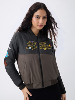 The Souled Store Full Sleeve Graphic Print Women Jacket