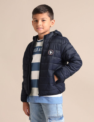 U.S. POLO ASSN. Full Sleeve Graphic Print Baby Boys Jacket