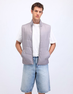 FLYING MACHINE Sleeveless Solid Men Jacket