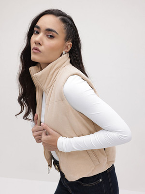 Roadster Sleeveless Solid Women Jacket