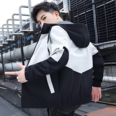 Plus91 Full Sleeve Colorblock Men Jacket