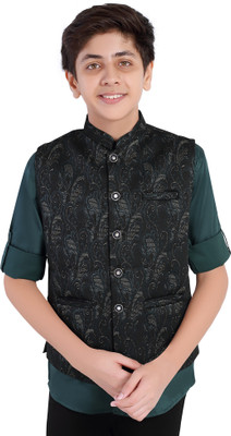 Charchit Sleeveless Printed Boys Jacket
