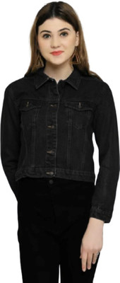 Achyutaya Fashion Full Sleeve Solid Women Denim Jacket