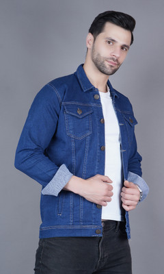 comfits Full Sleeve Solid Men Denim Jacket