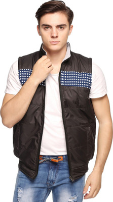 ANISHANFASHIONS Sleeveless Solid Men Jacket