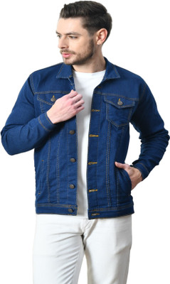 comfits Full Sleeve Solid Men Denim Jacket