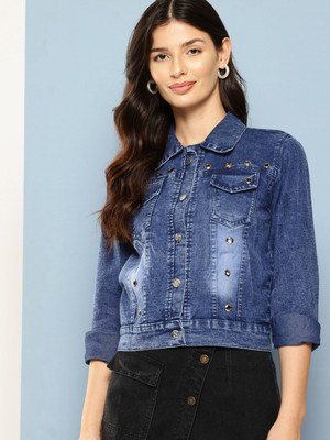 CORSICA Full Sleeve Solid Women Denim Jacket