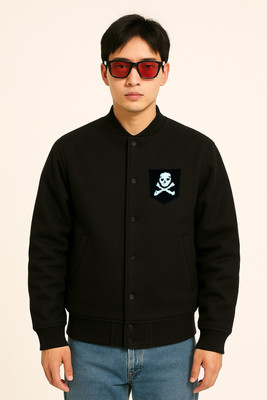 Damler Trennding Full Sleeve Solid, Applique Men Jacket
