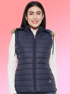 VERO AMORE Sleeveless Self Design Women Jacket