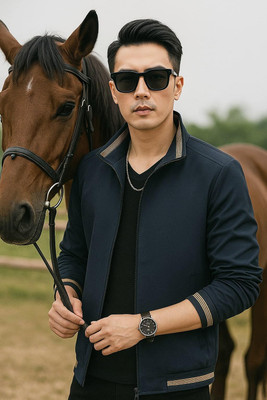 RUMORS Full Sleeve Solid Men Jacket