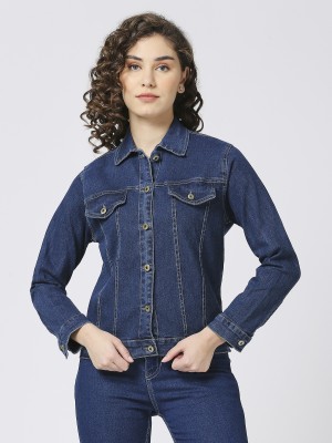 CEFALU Full Sleeve Washed Women Denim Jacket